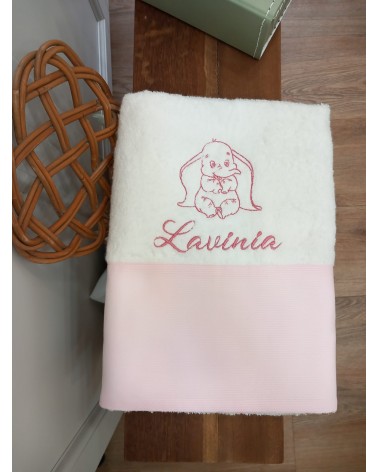 Telo bagnetto Baby Love in spugna di cotone
