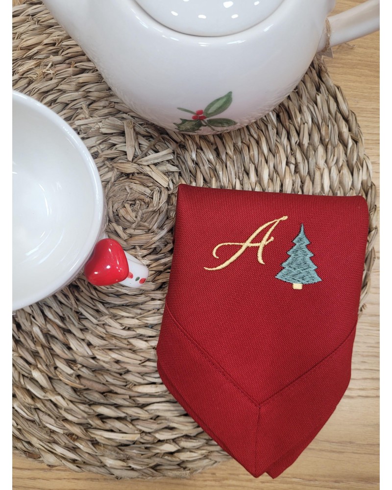 Tovagliolo in cotone bianco Monogram