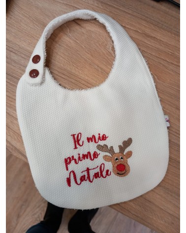 Le MERENDINE XMAS EDITION, Bavaglino con bottoncino a clip