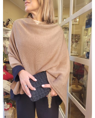 Mantella poncho in lana merinos