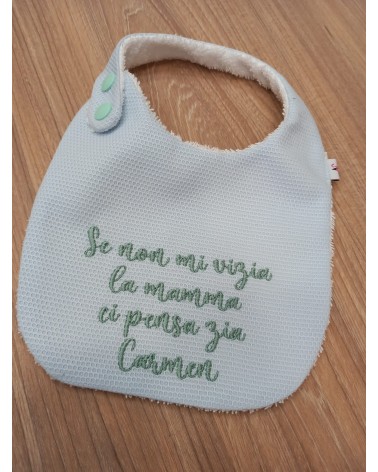Bavaglino con frase personalizzata