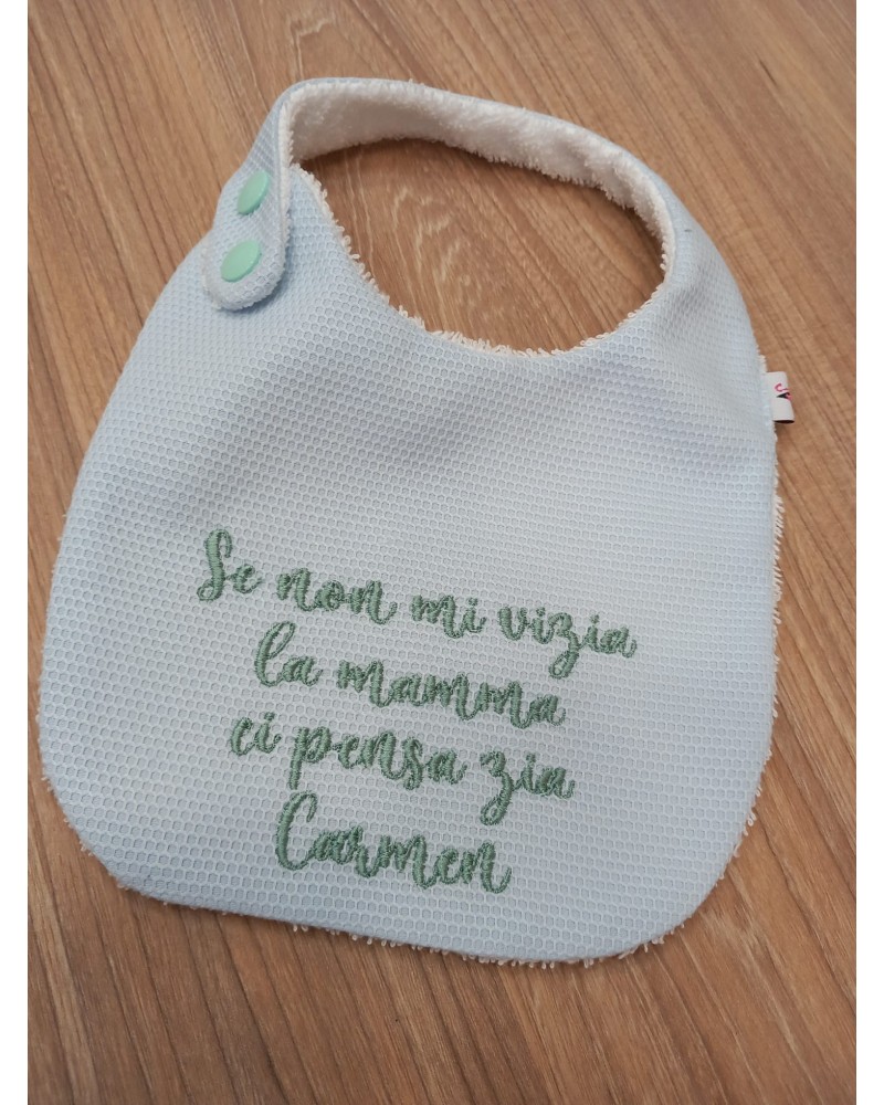Bavaglino con frase personalizzata