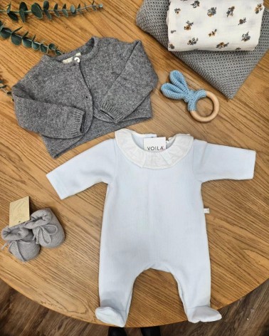 Bolero in lana misto cashmere Grigio