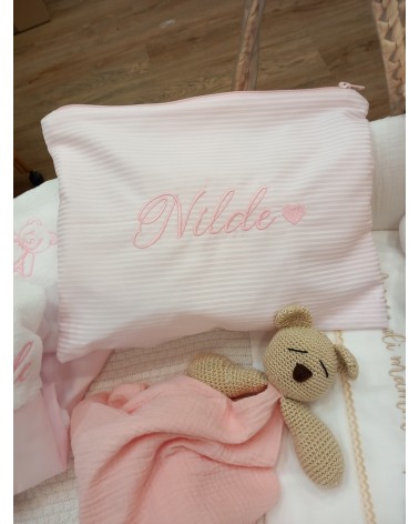 Borsello Baby modello Basic piquet a righe