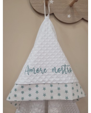 Accappatoio neonato in apone Stars