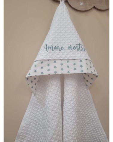 Accappatoio neonato in apone Stars