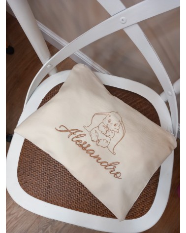 Borsello cambio in cotone valentine love nocciola dumbo