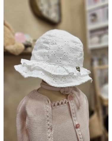 Cappellino per il sole in sangallo - Il Trenino
