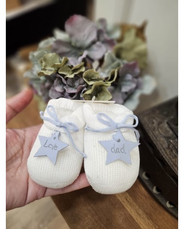 Scarpine neonato in filo di cotone - Love Dad