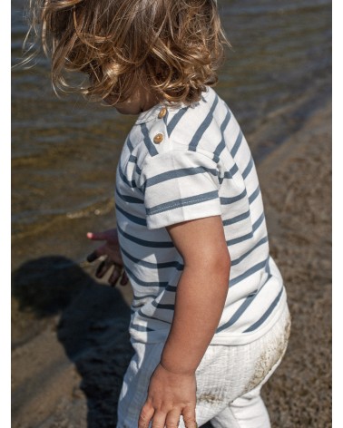 T-shirt in cotone a righe