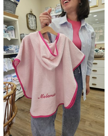 Accappatoio Poncho in spugna di cotone