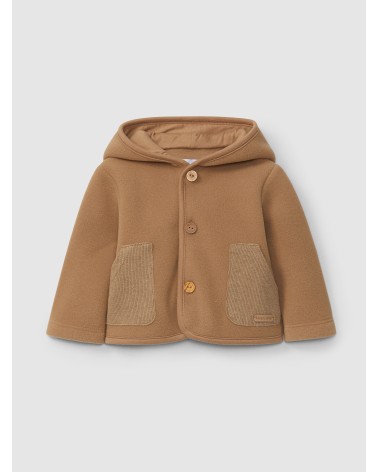 Giacca con cappuccio in pile