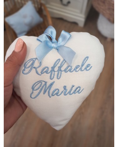 Pendente a Cuore con ricamo