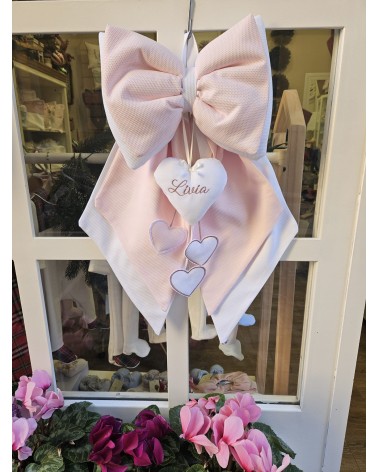 Fiocco Nascita Baby Love con pendenti modello Leonardo