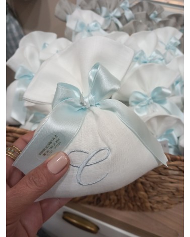 Sacchetto portaconfetti bianco LINO