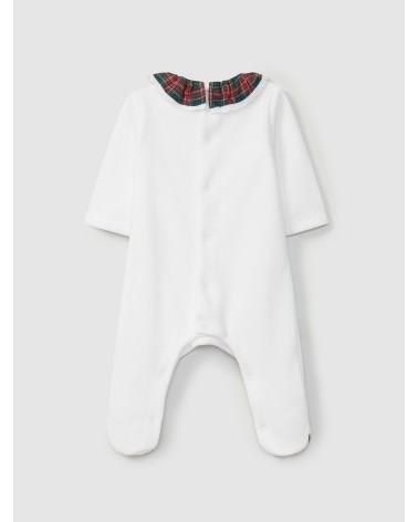 Tutina con dettagli tartan