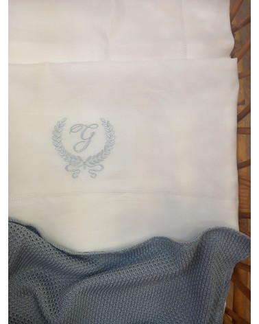 Lenzuolino in puro lino bianco