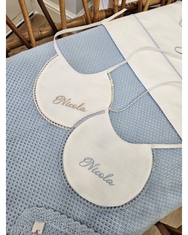 Coppia di bavaglini personalizzati