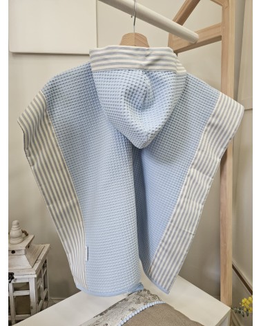 Coordinato bagno, accappatoio poncho e telo