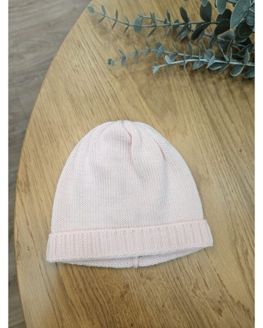 cappellino in lana rosa