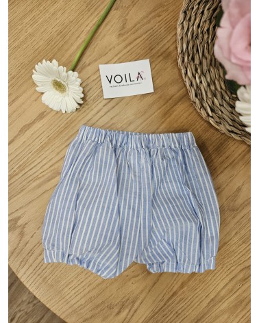 Pantaloncini in cotone a righe