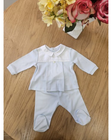 Completo due pezzi neonato in jersey di cotone - Puretè