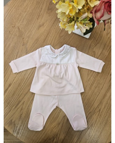 Completo due pezzi neonato in jersey di cotone - Puretè