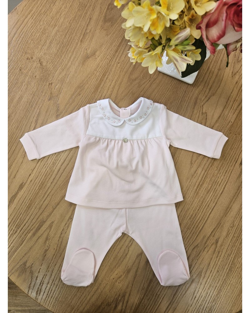 Completo due pezzi neonato in jersey di cotone - Puretè