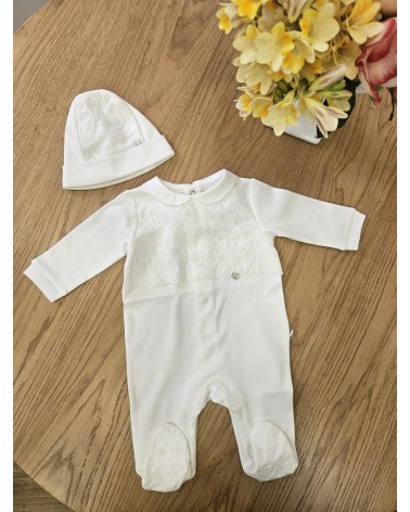 Tutina neonato con cappellino in jersey di cotone - Puretè