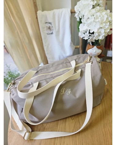 Set Viaggio personalizzato tortora new adina panna