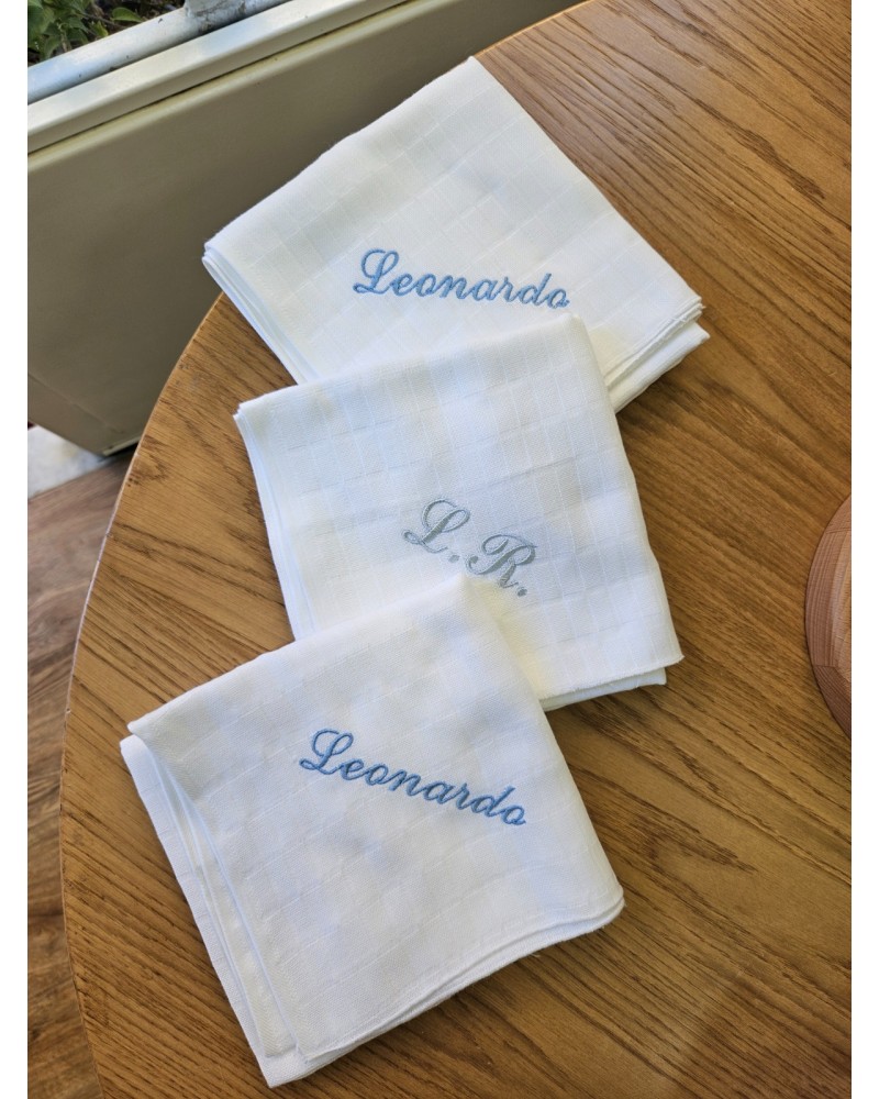 Tris di quadrati di cotone personalizzati