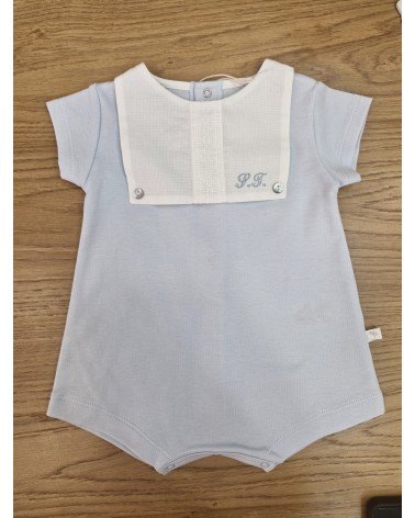 Pagliaccetto neonato in jersey di cotone