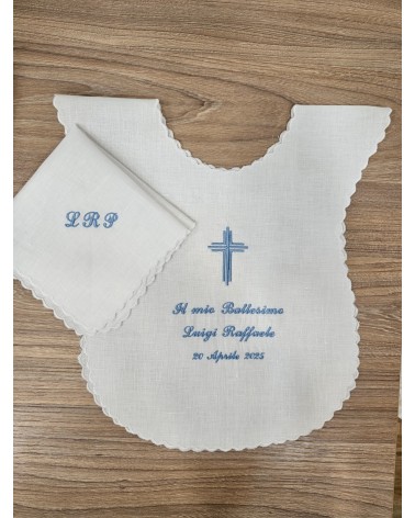 New Adina celeste Croce stilizzata