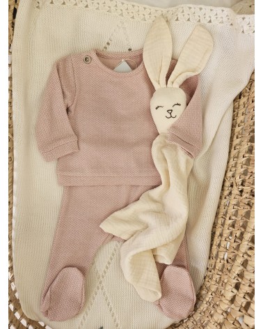 Completo due pezzi in cotone spigato