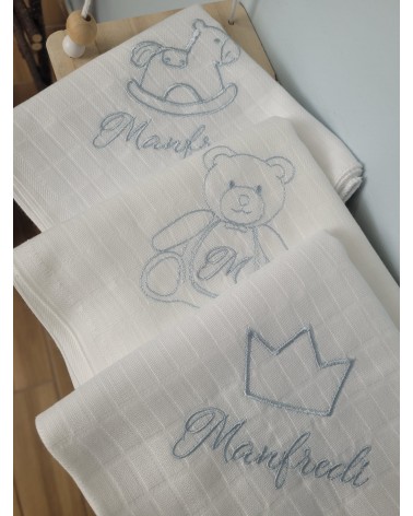 Tris di quadrati di cotone personalizzati