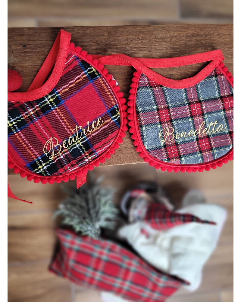 Coppia di Bavaglini tartan