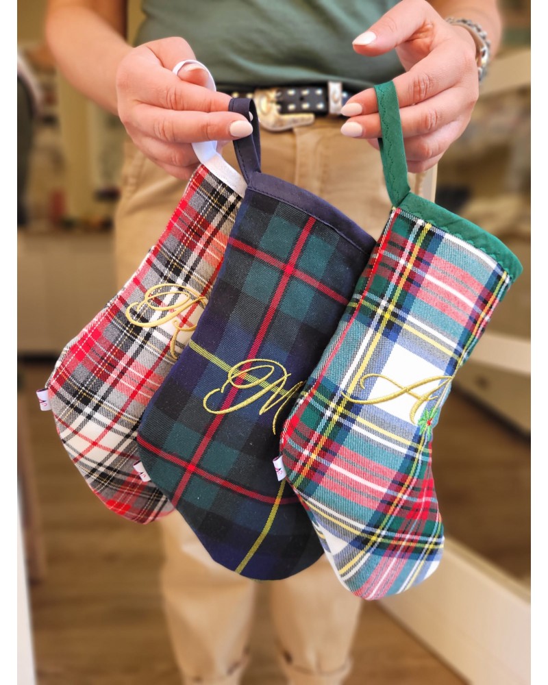 Calza di Natale Tartan
