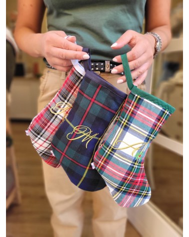 Calza di Natale Tartan