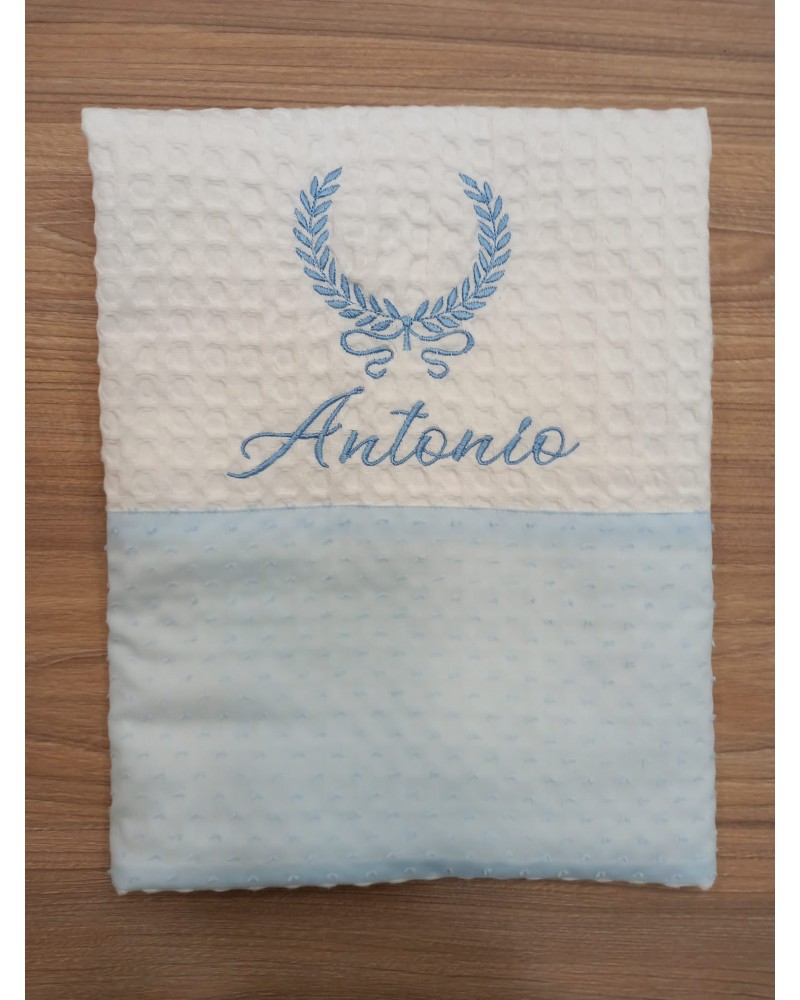 Telo bagnetto in apone e plumetis