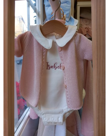 Cardigan in lana merinos