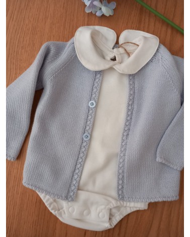 Cardigan in lana merinos