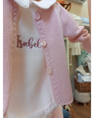 Cardigan in lana merinos