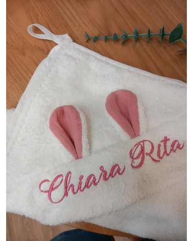Accappatoio Quadrato Rabbit in spugna di cotone