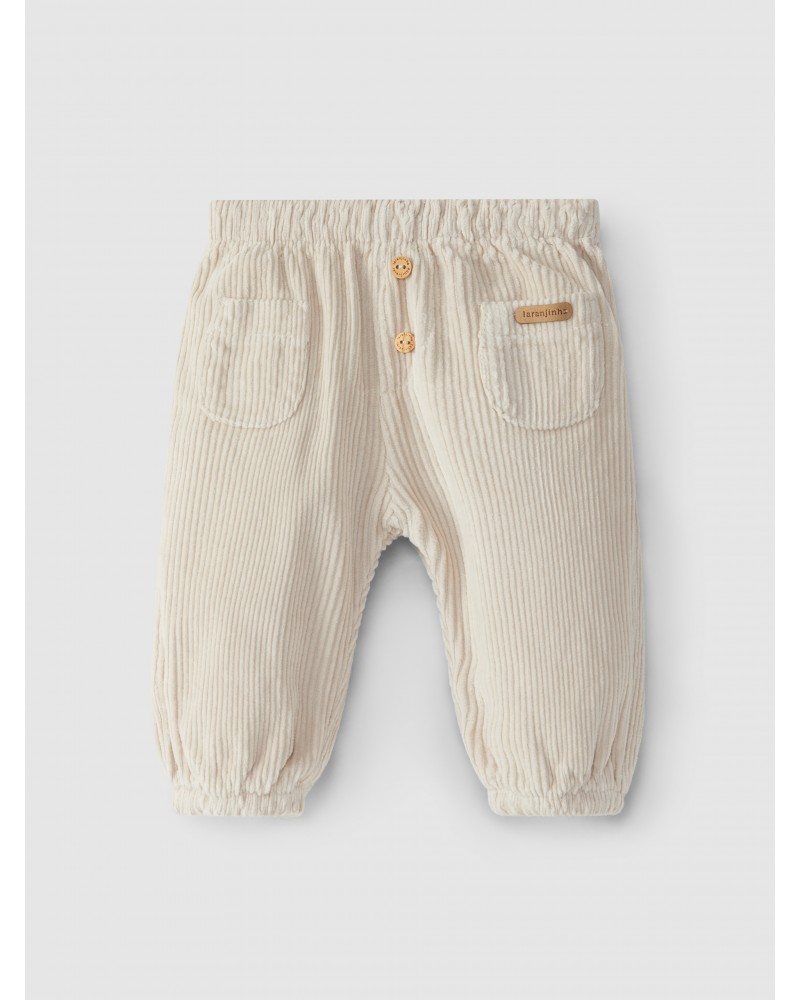 Pantaloni in velluto a coste pull-up