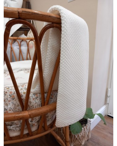Copertina carrozzina in filo di cotone o lana merinos